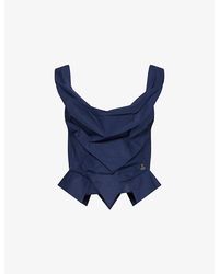 Vivienne Westwood - Sunday Corset Cotton Top - Lyst