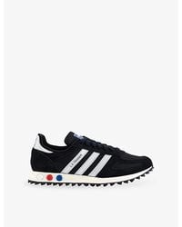 adidas - La Trainer Og Woven And Suede Trainers - Lyst