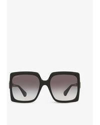 Gucci - gg0876s Square-frame Glass And Acetate Sunglasses - Lyst
