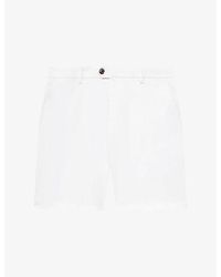 Reiss - Wicket Straight-Leg Stretch-Cotton Shorts - Lyst