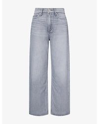 Rag & Bone - Logan Wide-Leg Denim Jeans - Lyst