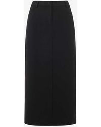 Whistles - Abigail Tailored Recycled-polyester Midi Skirt - Lyst
