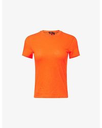 Theory - Crew-Neck Short-Sleeve Cotton T-Shirt - Lyst