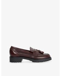 Dune - Gracelyn Tassel Leather Loafers - Lyst