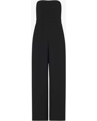 Whistles - Brianna Strapless Woven Jumpsuit - Lyst