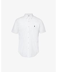 Polo Ralph Lauren - Logo-embroidered Cotton-seersucker Shirt - Lyst