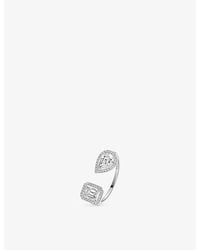 Messika - My Twin Large 18Ct And 1Ct Diamond Ring - Lyst