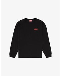 DIESEL - T-Boxt-Ls-Bisk Long-Sleeves Cotton-Jersey T-Shirt - Lyst