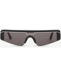 Balenciaga - Bb0003s Rectangle-frame Sunglasses - Lyst