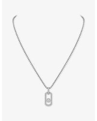 Messika - So Move Pave 18Ct- And 1.14Ct Diamond Pendant Necklace - Lyst