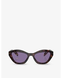 Prada - Pr A02s Butterfly-frame Acetate Sunglasses - Lyst
