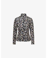 Fusalp - Orion Leopard Thermal Layer Stretch-Woven Top - Lyst