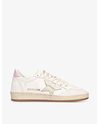 Golden Goose - Ballstar 11719 Logo-print Leather Low-top Trainers - Lyst