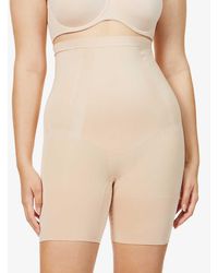 Spanx - Ladies Beige Oncore High-waisted Mid-thigh Shorts, Size: - Lyst