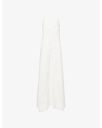 SIR. - Klara Floral-Embroidered Cotton Maxi Dress - Lyst