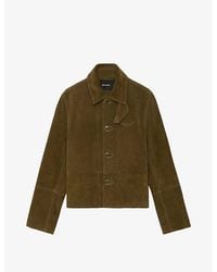 Zadig & Voltaire - Lessa Suede Leather Jacket - Lyst