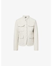 Rag & Bone - Mercer Stand-Collar Stretch-Cotton Jacket - Lyst