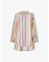 Missoni - Collared Zig-Zag Cotton And Silk-Blend Kaftan - Lyst
