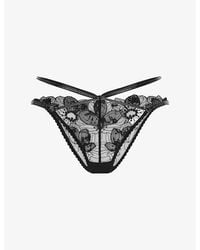 Agent Provocateur - Litzia Embroidered Lace Brief - Lyst