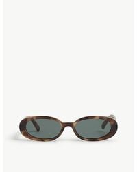 Le Specs - Outta Love Oval-Frame Polycarbonate Sunglasses - Lyst
