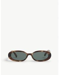 Le Specs - Outta Love Oval-frame Polycarbonate Sunglasses - Lyst