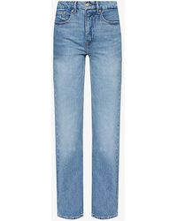 GOOD AMERICAN - Good Straight-leg High-rise Stretch Denim-blend Jeans - Lyst