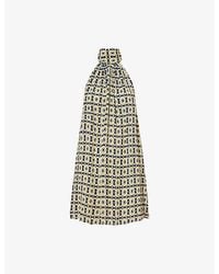Away That Day - Ibiza Printed Woven Mini Dress - Lyst
