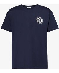 Bally - Branded-print Short-sleeved Organic Cotton-jersey T-shirt - Lyst