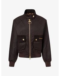 Barbour - Ivybridge Logo-Embroidered Waxed Cotton Jacket - Lyst