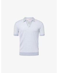 Orlebar Brown - Horton Contrast-Trim Cotton-Blend Polo Top - Lyst