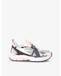 Off-White c/o Virgil Abloh - Be Right Back Mesh And Faux-Leather Low-Top Trainers - Lyst