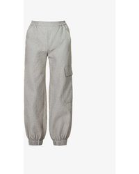 Cecilie Bahnsen Synthetic Jackson Pants in Gray - Lyst