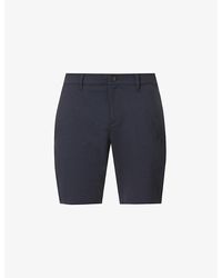 PAIGE - Rickson Mid-Rise Stretch-Woven Shorts - Lyst