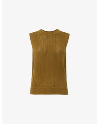 Whistles - Regular-Fit Pointelle Knitted Tank - Lyst
