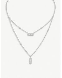 Messika - Move 18ct White-gold And Diamond Necklace - Lyst