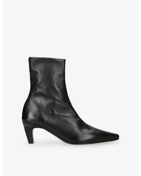 Jude - Cave Leather Heeled Ankle Boots - Lyst