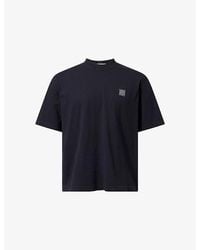Stone Island - Compass Logo-Patch Short-Sleeve Cotton-Jersey T-Shirt - Lyst