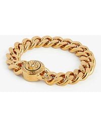 Versace - Medusa-embellished Gold-tone Chain Bracelet - Lyst