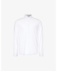 Emporio Armani - Logo-patch Regular-fit Jersey Shirt - Lyst