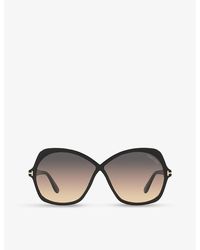 Tom Ford - Ft1013 Round-frame Acetate Sunglasses - Lyst
