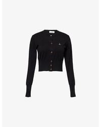 Vivienne Westwood - Bea Cropped Cotton-Blend Knit Cardigan - Lyst