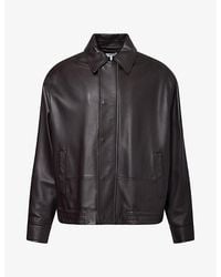 Loewe - Drawstring Leather Jacket - Lyst