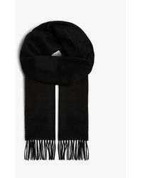 Johnstons of Elgin - Ladies Cashmere Check Fringe-trim Personalised Scarf - Lyst