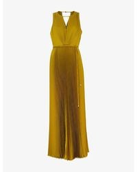 Phase Eight - Dionne Tie-Waist Pleated Stretch-Woven Midi Dress - Lyst