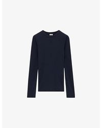 Loewe - Long-Sleeve Crewneck Jersey Top - Lyst