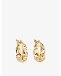Astley Clarke - Celestial Mini Tiny Star 18Ct And Sapphire Huggie Earrings - Lyst