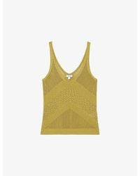 Reiss - Hester Scoop-Neck Knitted Vest Top - Lyst