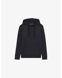 BOSS - Branded Pouch-Pocket Stretch-Jersey Hoody - Lyst