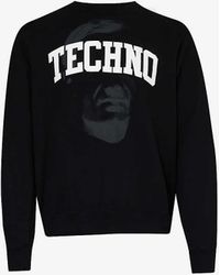 Undercover - Techno Graphic-print Cotton-jersey Sweatshirt - Lyst