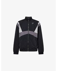GYMSHARK - Retro Logo-Print Woven Track Jacket - Lyst